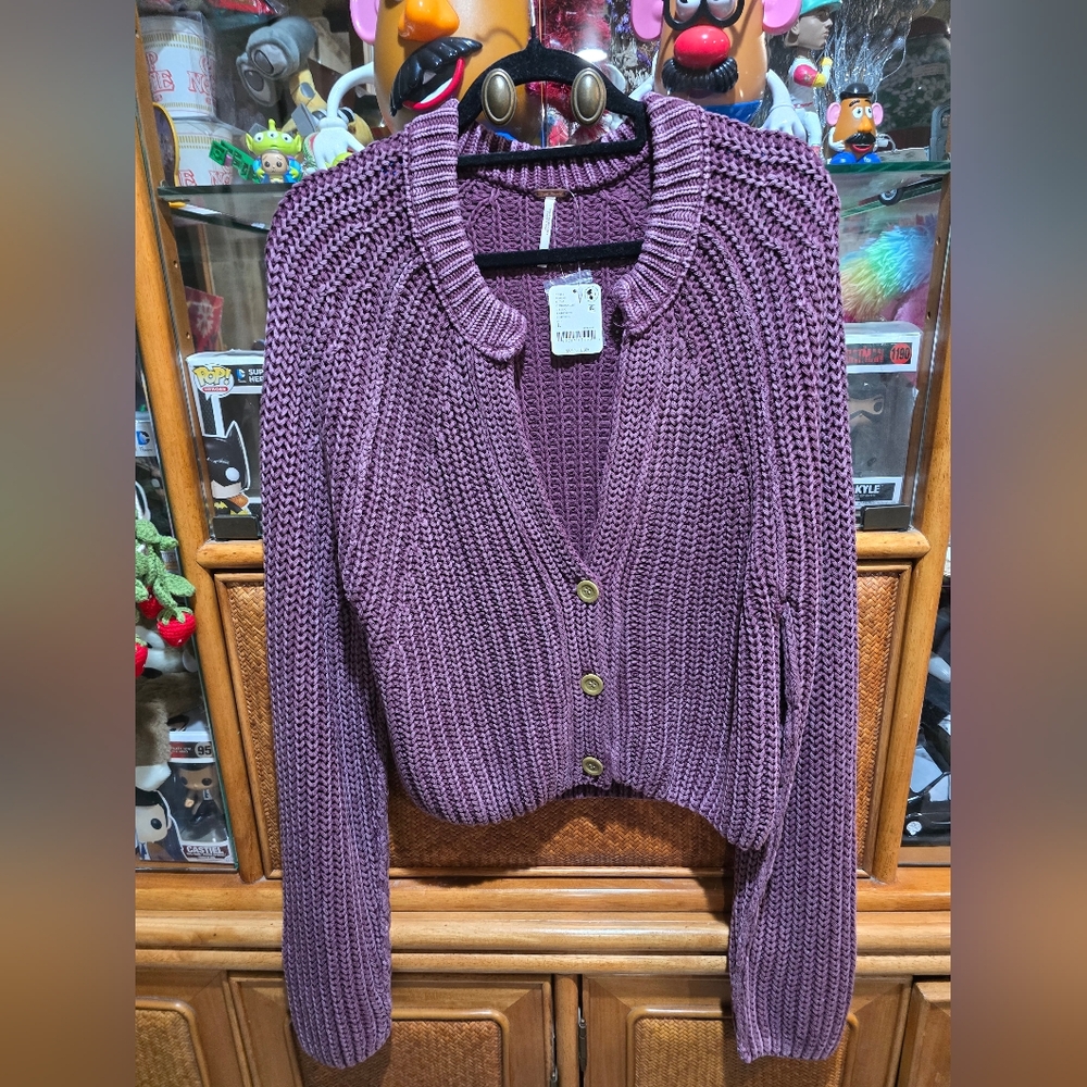 FREE PEOPLE SWEET NOTHING CARDI SWEATER - Picture 4 of 8
